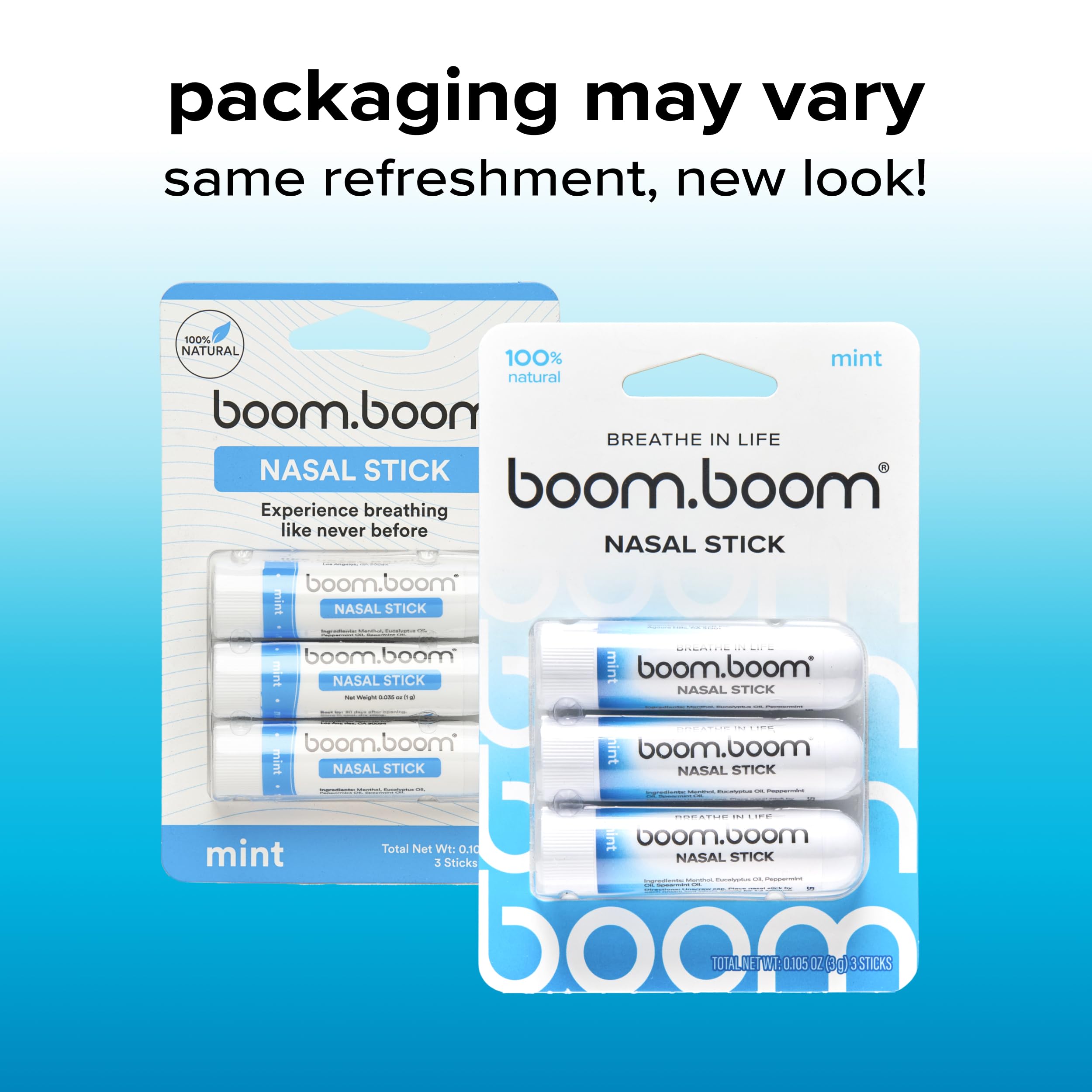 BoomBoom Nasal Stick offre une sensation de refroidissement rapide.