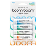 BoomBoom Nasal Stick montre la technologie Flux de Vapeur pour une inhalation durable.