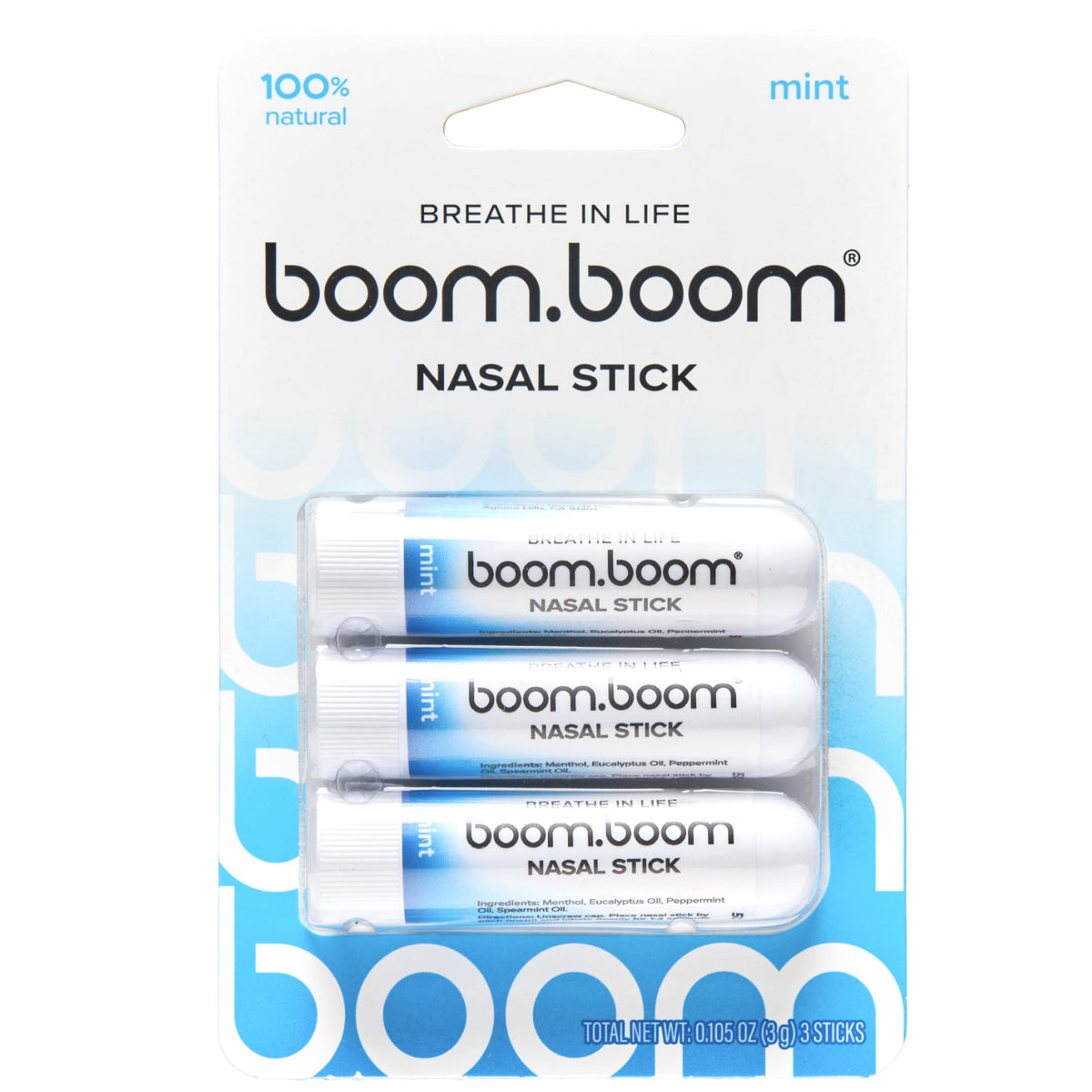 BoomBoom Nasal Stick utilise la technologie flux de vapeur pour respiration plus libre.