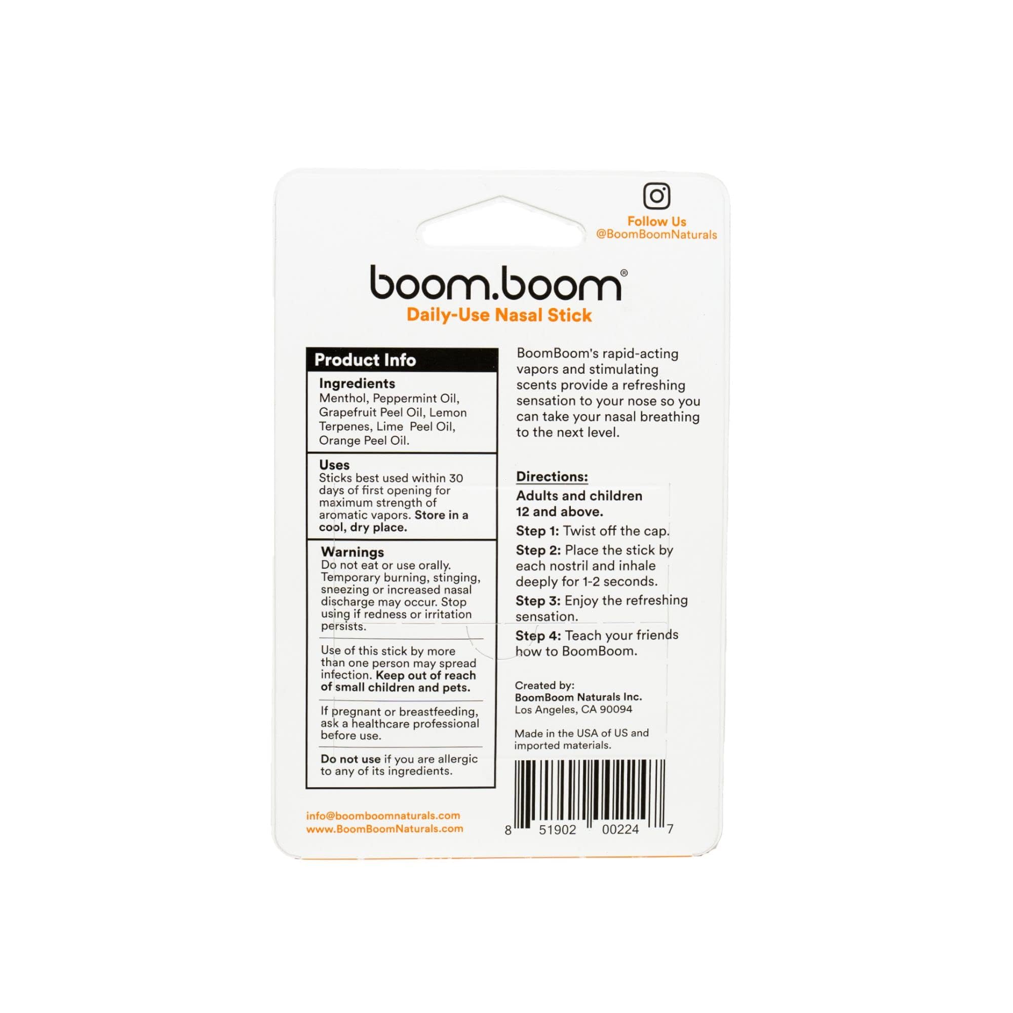 Utilisation quotidienne du BoomBoom Stick nasal pour une respiration facilitée.