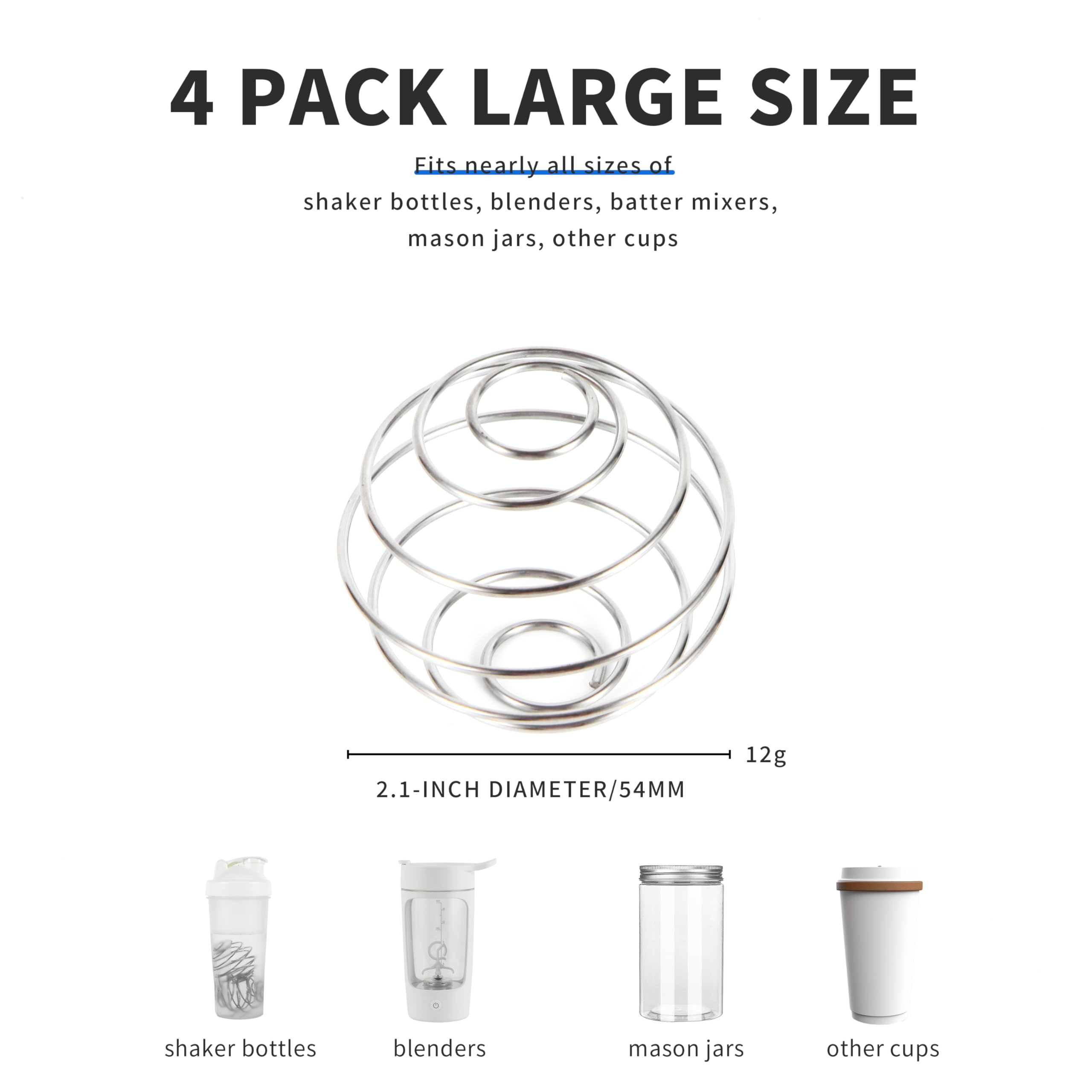 BooMetCheer Boule mélange protéine 2,1 pouces pour shaker efficace.