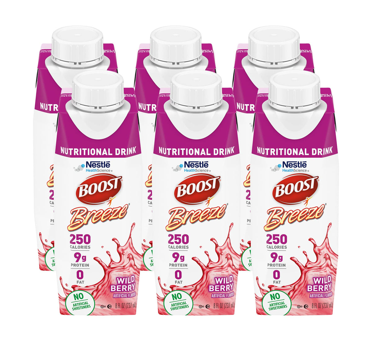 Boost Breeze: bouteille 8oz prête à consommer après l'entraînement.