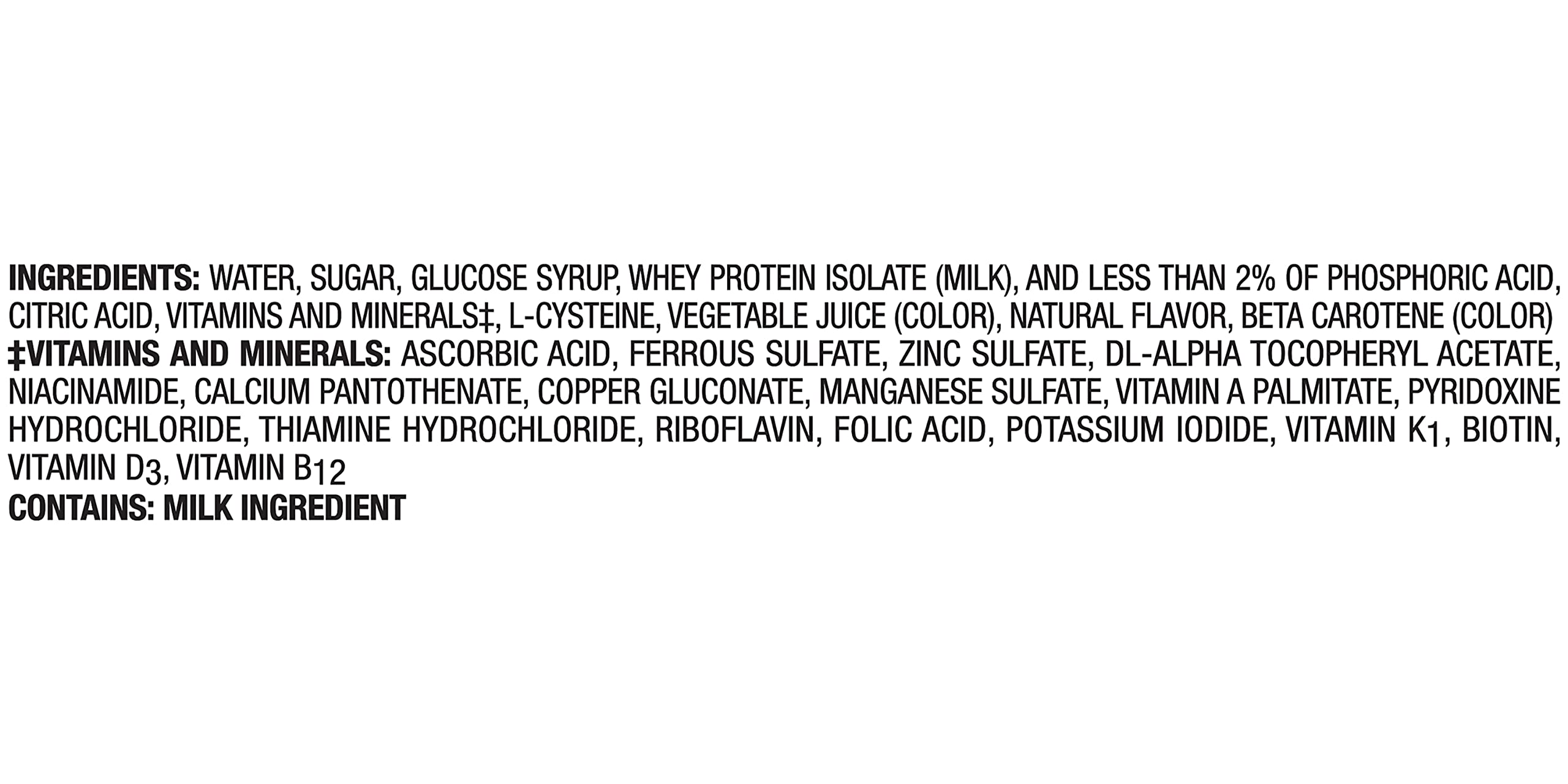 Boost Breeze étiquettes nutritionnelles claires et lisibles sur l’emballage