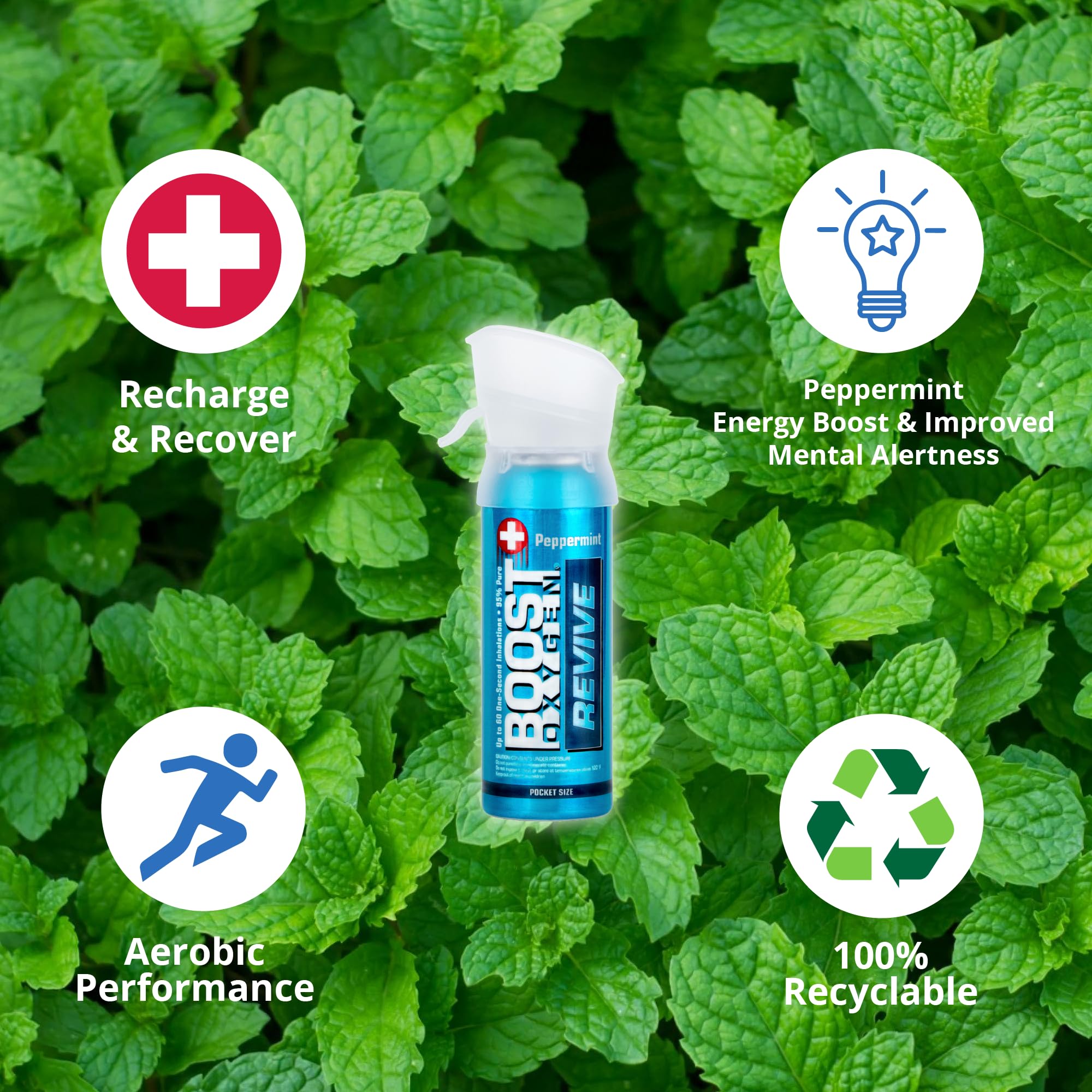 Arôme menthe Boost Oxygen: respiration rafraîchissante et revitalisante