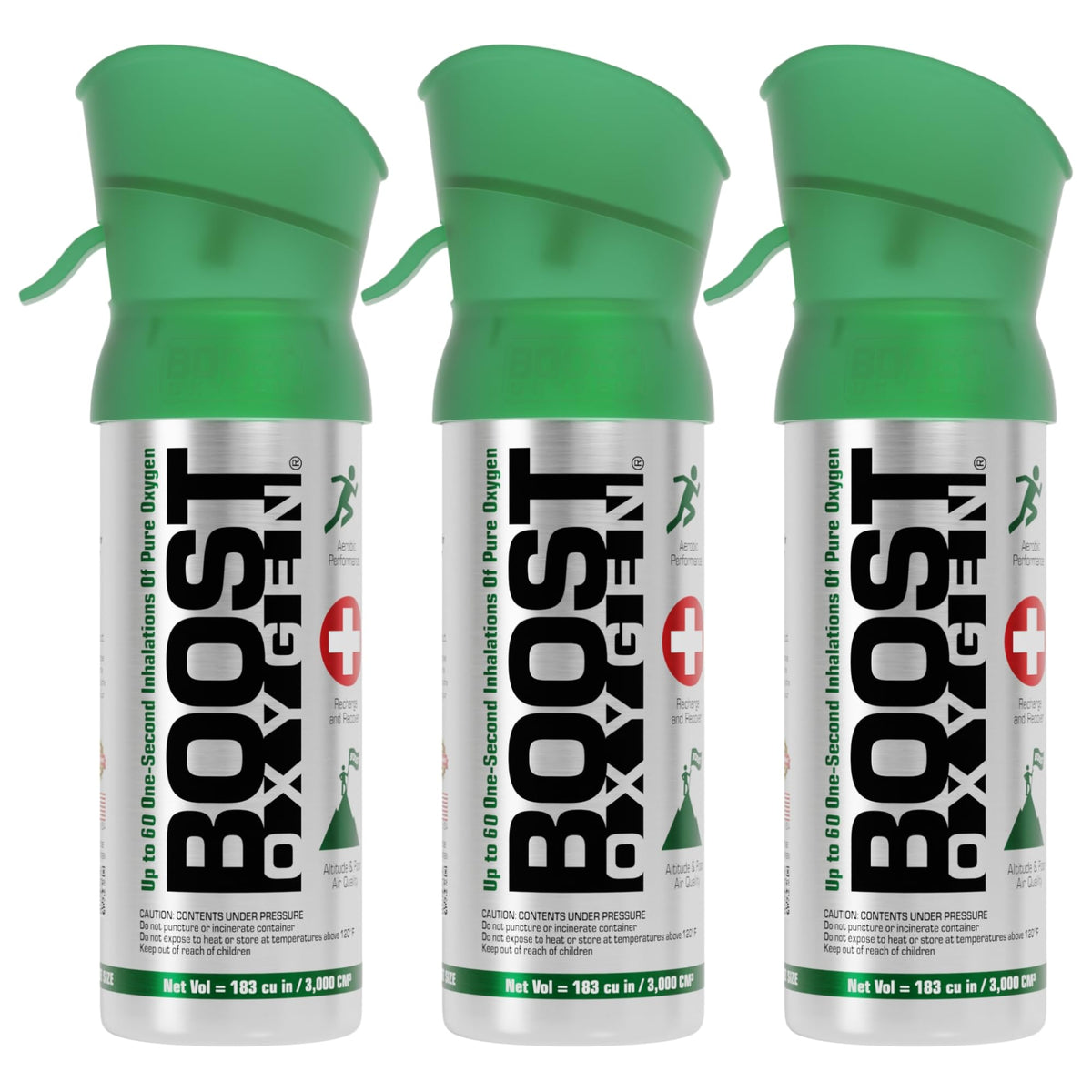 Boost Oxygen: Bouteille pocket 3L naturelle, respiration rapide et portable