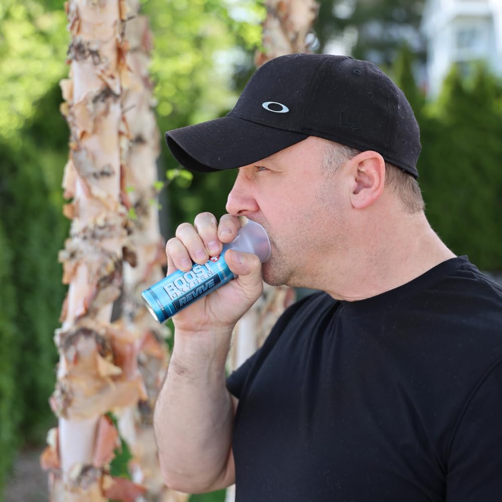 Canettes Boost Oxygen portables 3l en mouvement