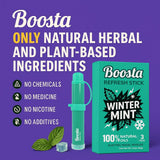 Boosta inhalateur nasal boost citron pour énergie matinale et clarté instantanée.