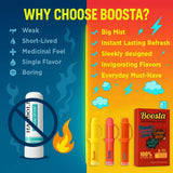 Boosta inhalateur nasal emballage individuel, usage en déplacement.