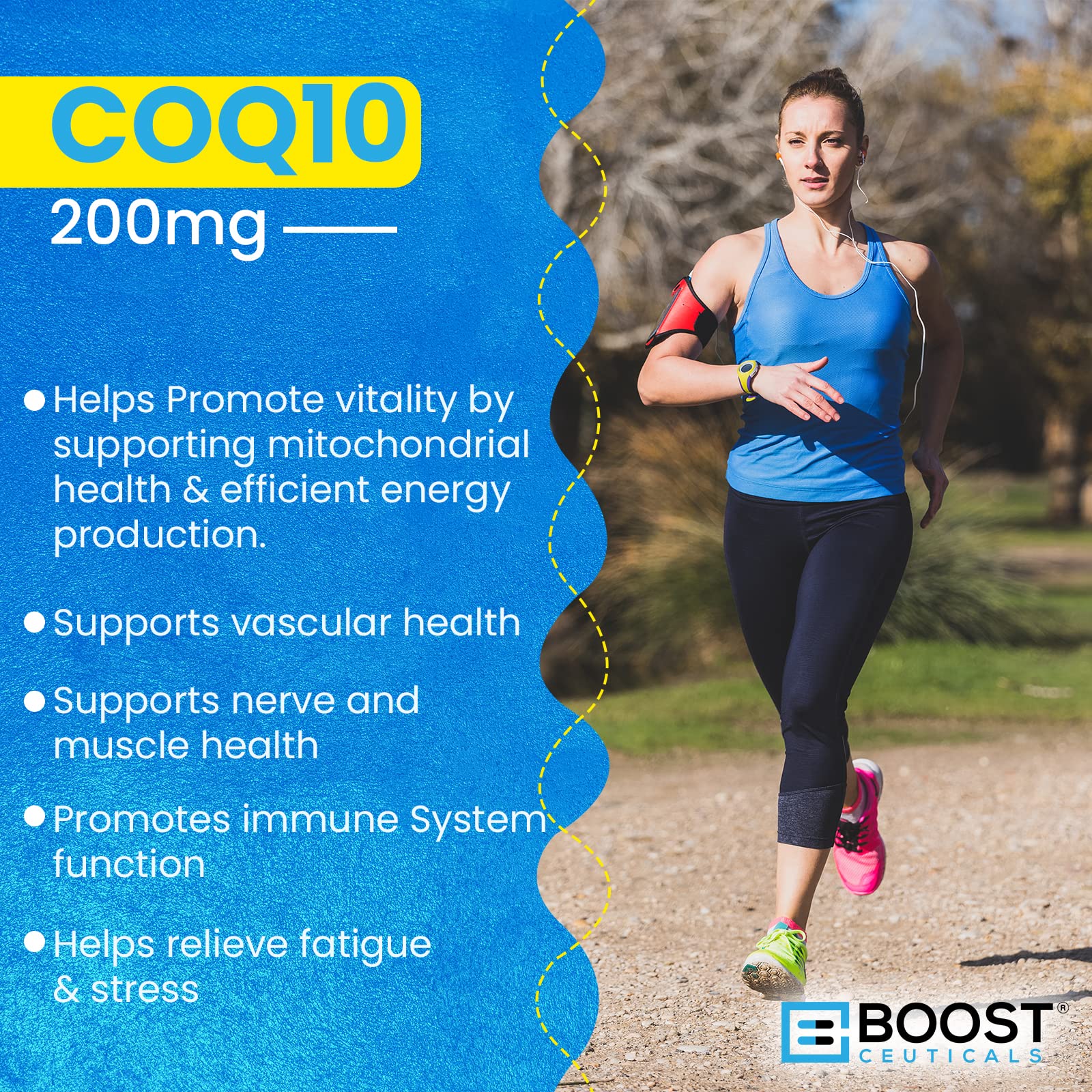 Formulation sans additifs inutiles pour BoostCeuticals CoQ10.