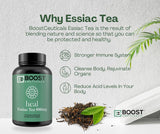 Gélules Essiac BoostCeuticals 900 mg prêtes à être prises dans une routine quotidienne.