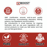 BoostCeuticals: étiquette propre et ingrédients transparents.
