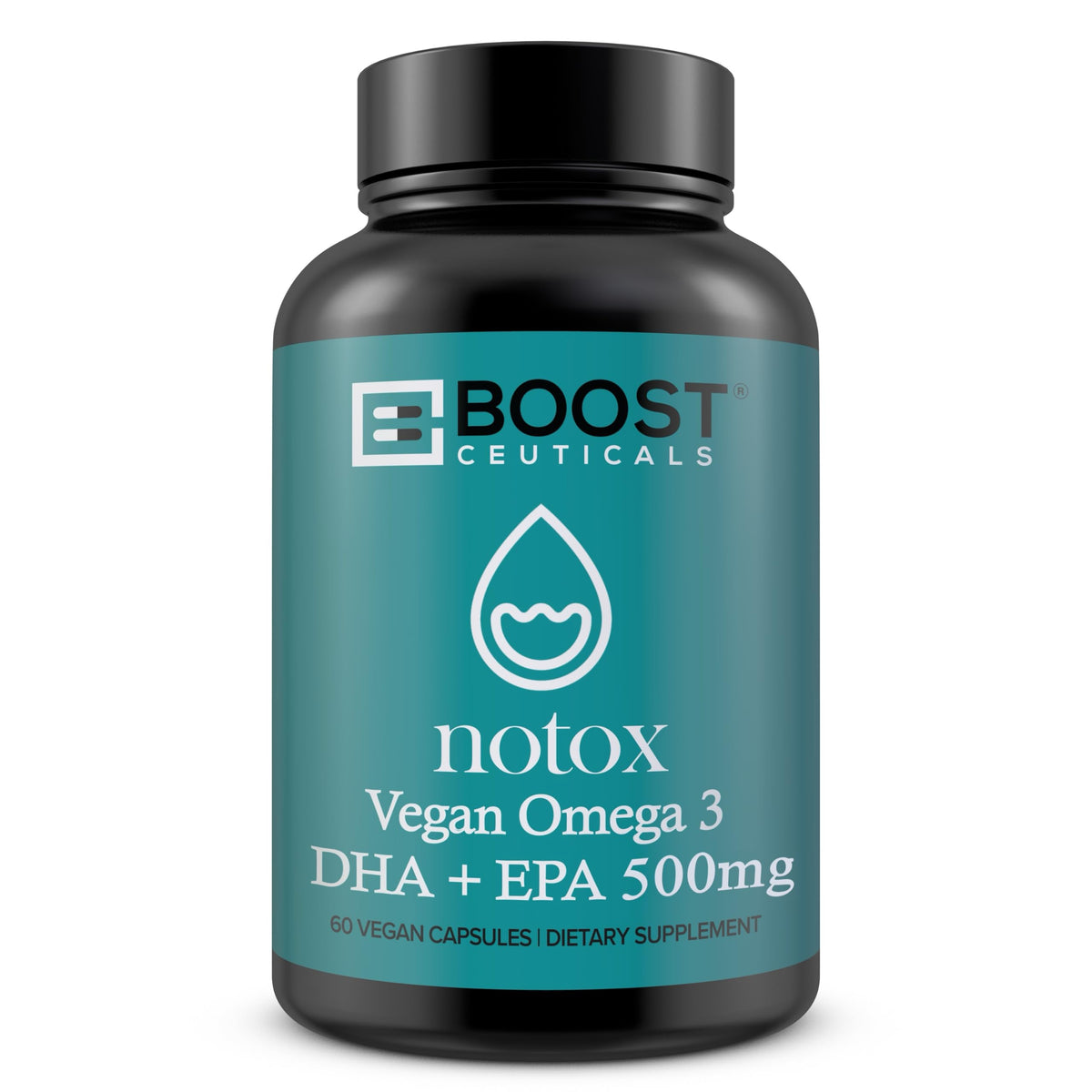 BoostCeuticals Oméga-3 algues — bouteille pratique pour le maintien quotidien du cœur et du cerveau.