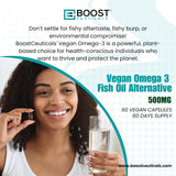 BoostCeuticals Oméga-3 algues — dose de maintenance quotidienne facile à prendre.
