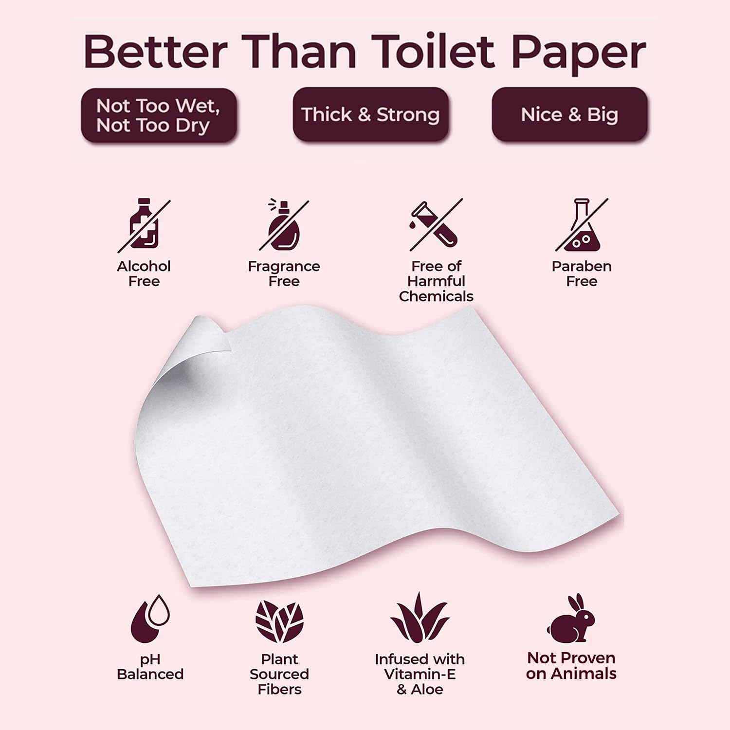 Booty Wipes utilisation multiple pour hygiène intime et corps.