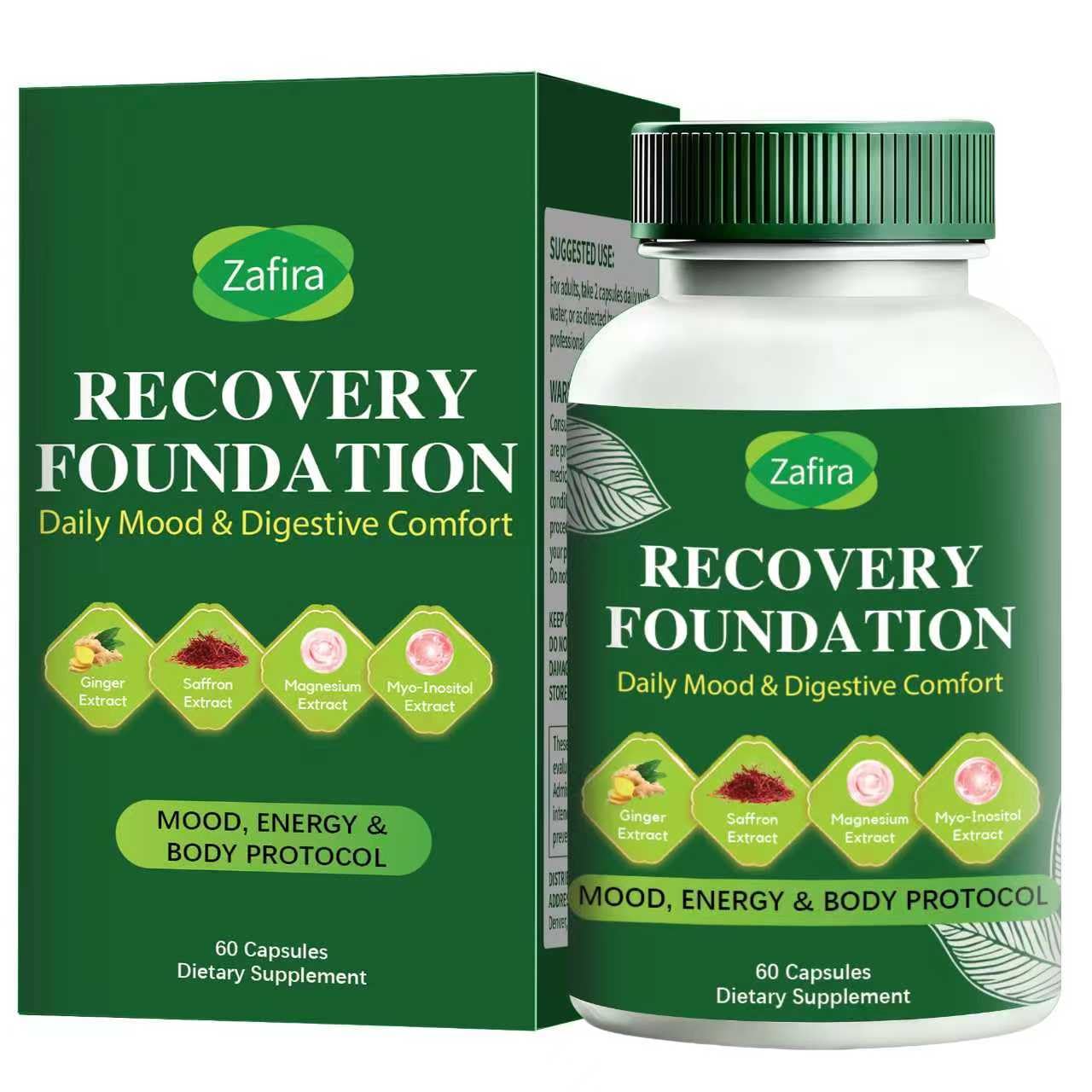 Boreome Zafira – bouteille de capsules, soutien potentiel à la concentration et au bien-être quotidien.
