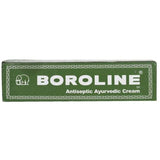 Boroline crème antiseptique ayurvédique, texture onctueuse en tube pratique pour la peau.