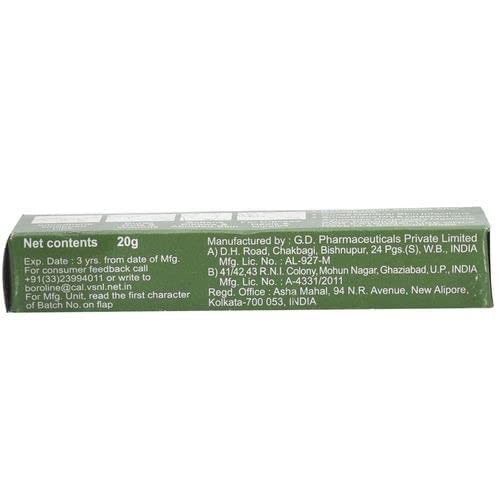 Boroline emballage compact, format 20 g pratique pour le sac.