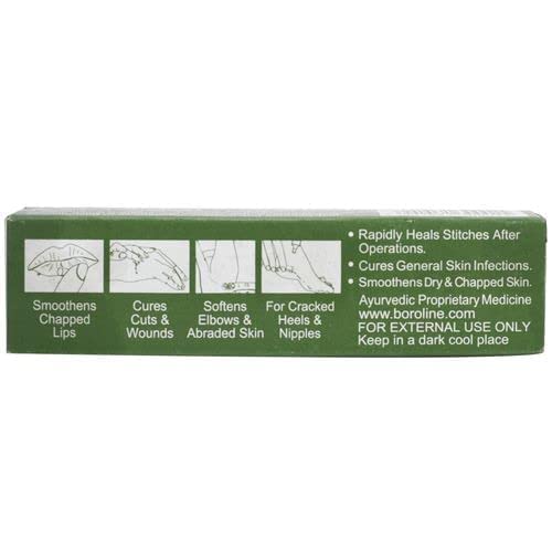 Boroline crème antiseptique ayurvédique, soin rapide des zones sèches et irritées.
