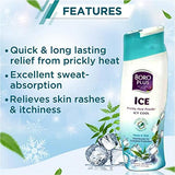 Boroplus Neem Tulsi Poudre, dispenseur: utilisation pratique pour peau sèche et confortable.