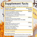 Bosmeric-SR curcuma-turmerique avec BioPerine pour une meilleure absorption.