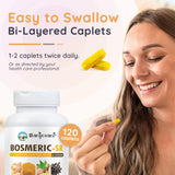 Bosmeric-SR ingrédients naturels sans solvants et sans allergènes courants.
