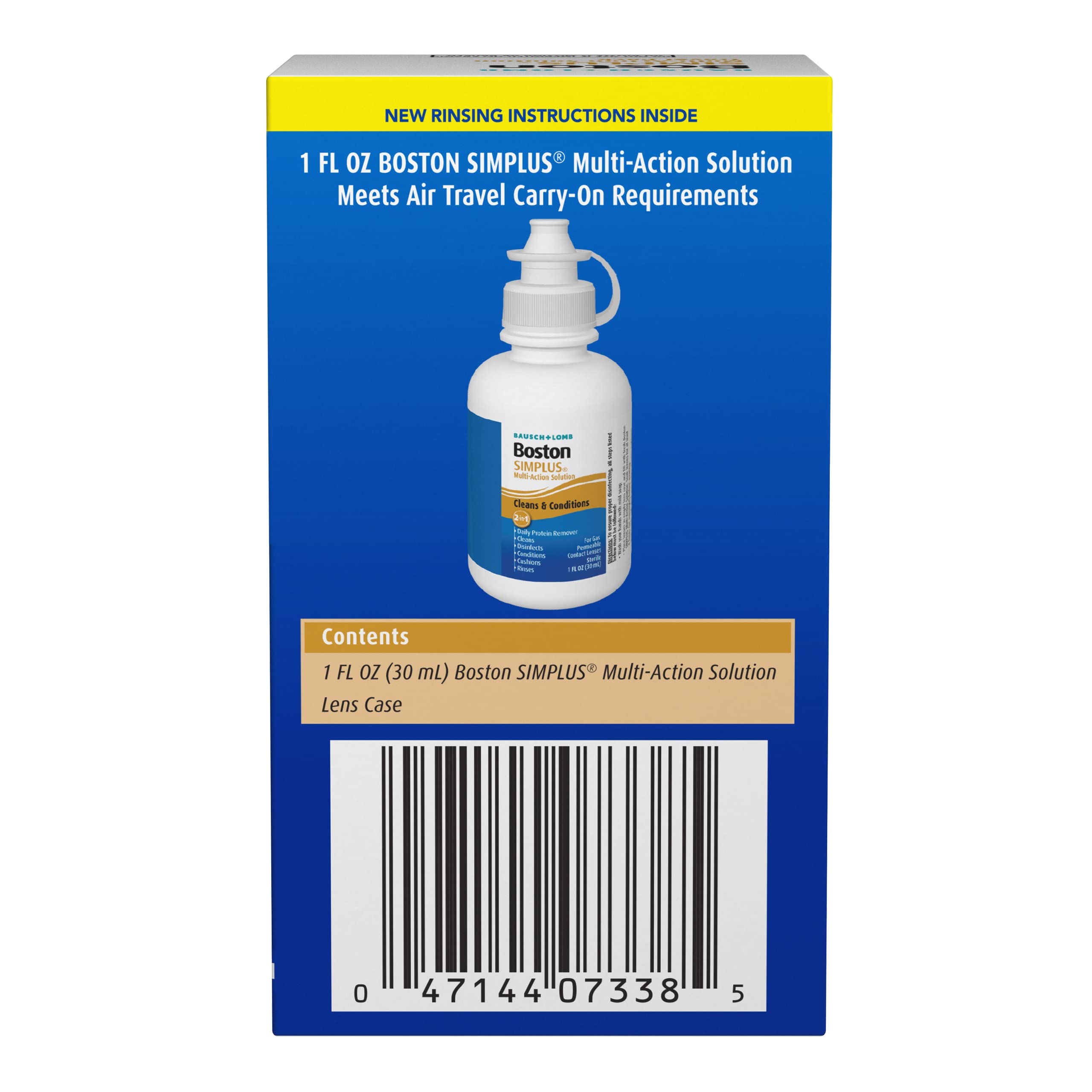 Boston SIMPLUS lentilles RGP, adapte pour lentilles rigides perméables.