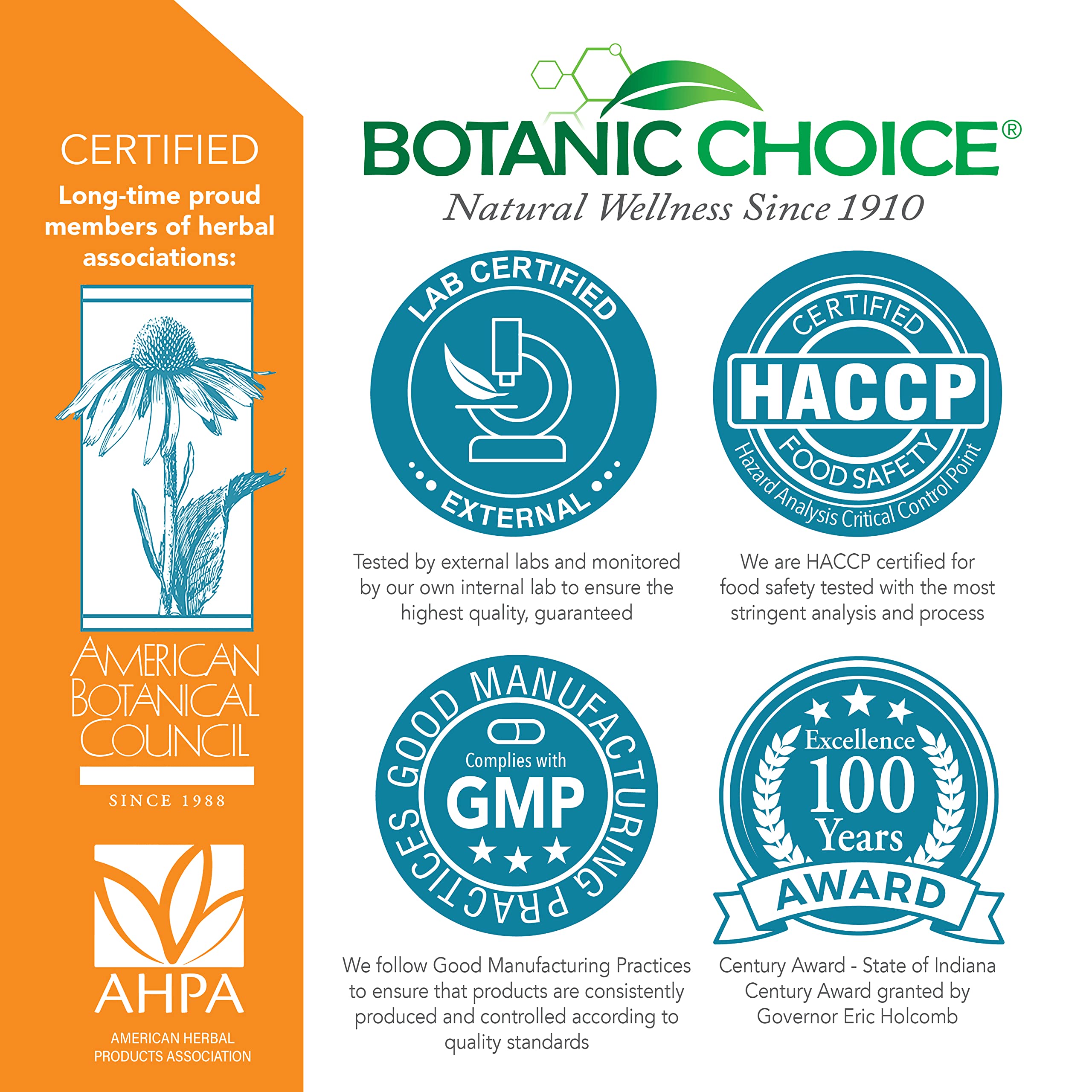 Botanic Choice Aloe Vera – étiquette claire avec nutriments et informations.