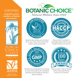 Botanic Choice Aloe Vera – étiquette claire avec nutriments et informations.
