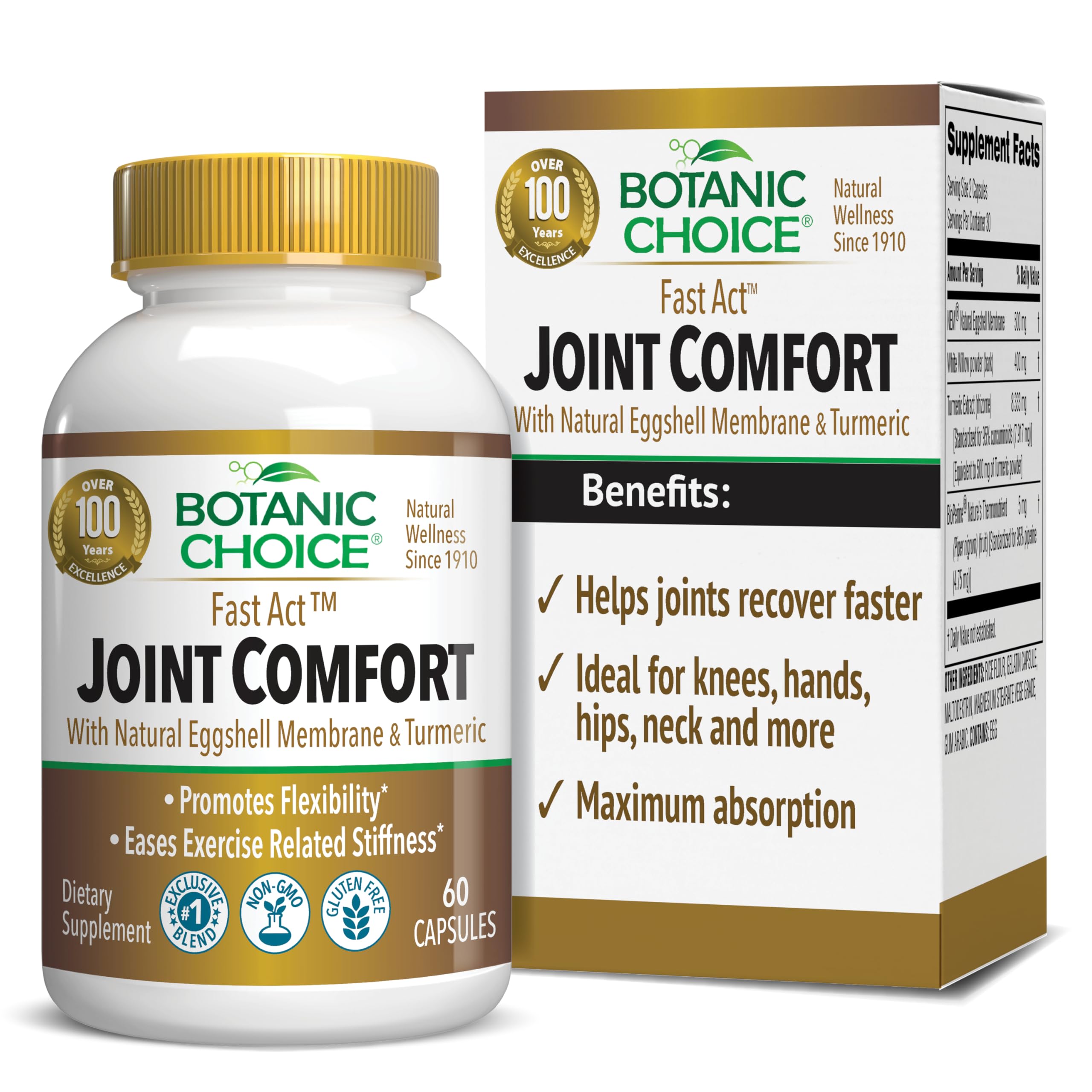 Botanic Choice Fast Act: bouteille de capsules pour une utilisation quotidienne pratique.