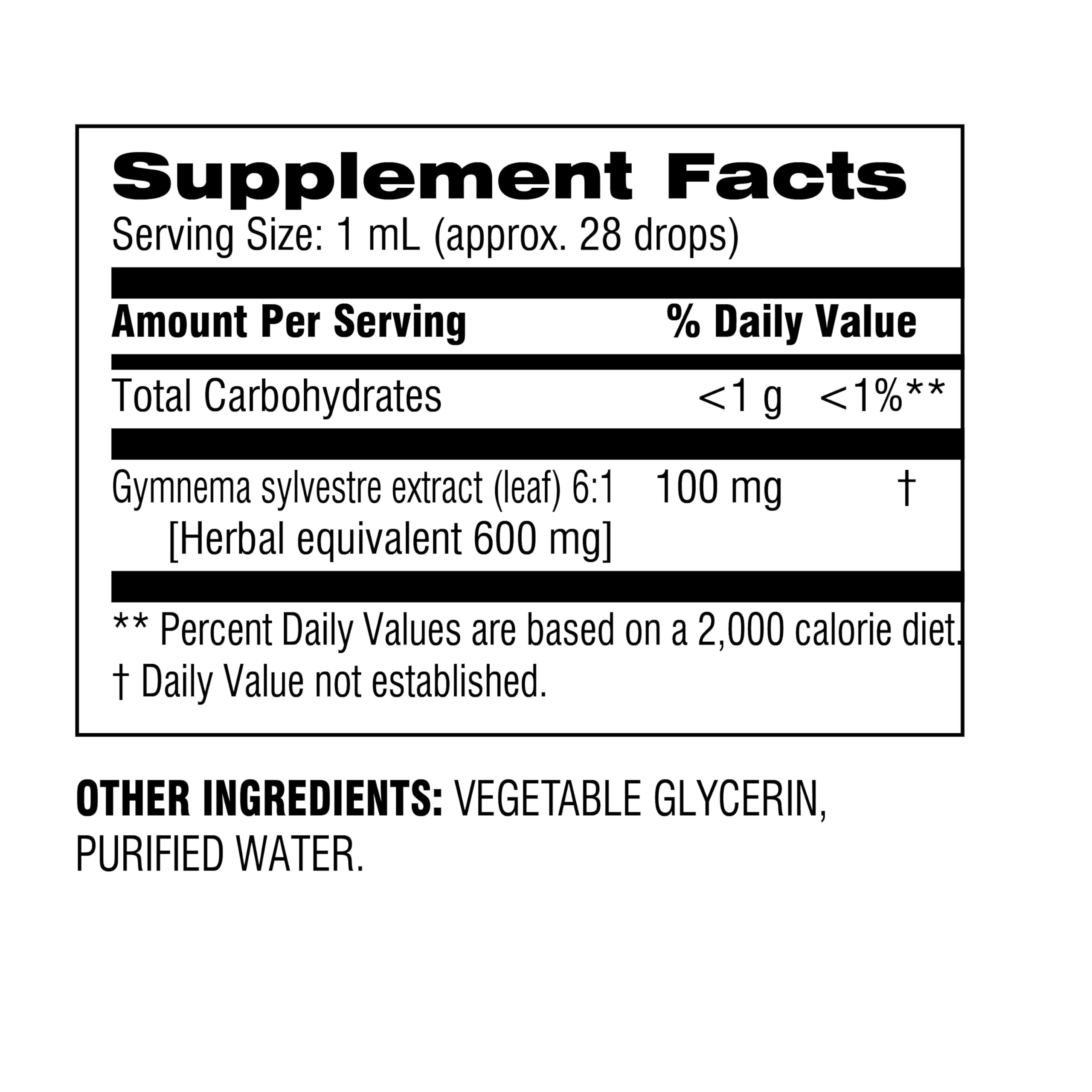 Botanic Choice Gymnema Sylvestre Extrait Liquide — étiquette claire et concentration naturelle