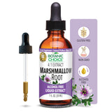 Botanic Choice Marshmallow Root Extrait en bouteille sans alcool pour un soutien quotidien.