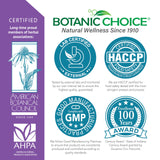 Boîte Botanic Choice, emballage soigné et informations sur l’extrait.