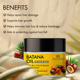 Botanic Hearth Batana texture huile naturelle, anti-sécheresse pour cheveux.