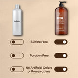 Botanic Hearth formule sans sulfates et parabènes, lavage doux pour tous types de cheveux.