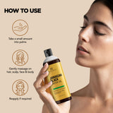 Botanic Hearth huile massage porteuse pour huiles essentielles, dilution sécurisée.