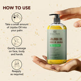 Botanic Hearth huile de massage jojoba - convient à tous types de peau et cheveux.