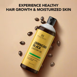 Botanic Hearth huile massage ricin noir jamaïcain – relaxation corps.