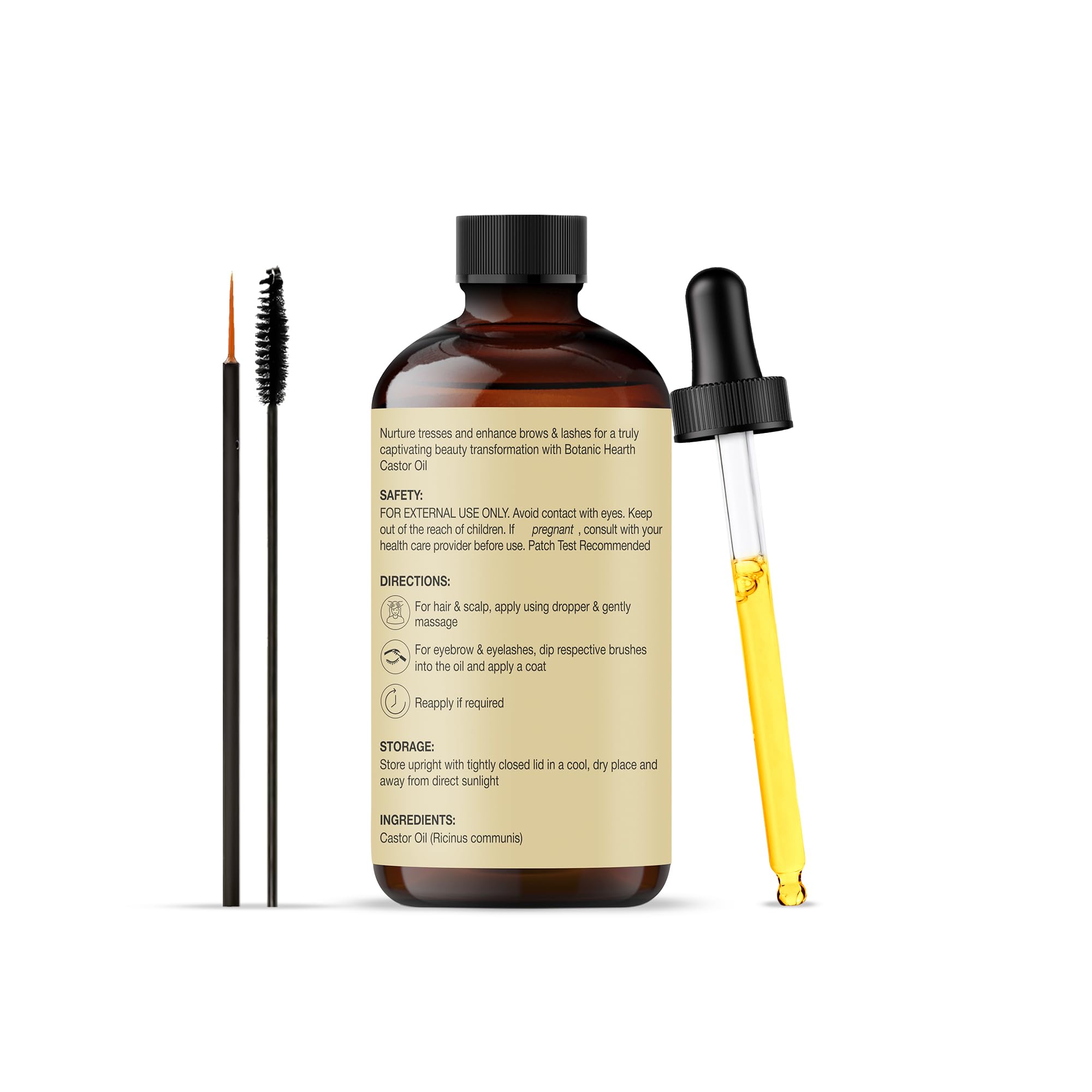 Utilisation sur cils et sourcils pour un rendu plus dense avec Botanic Hearth.