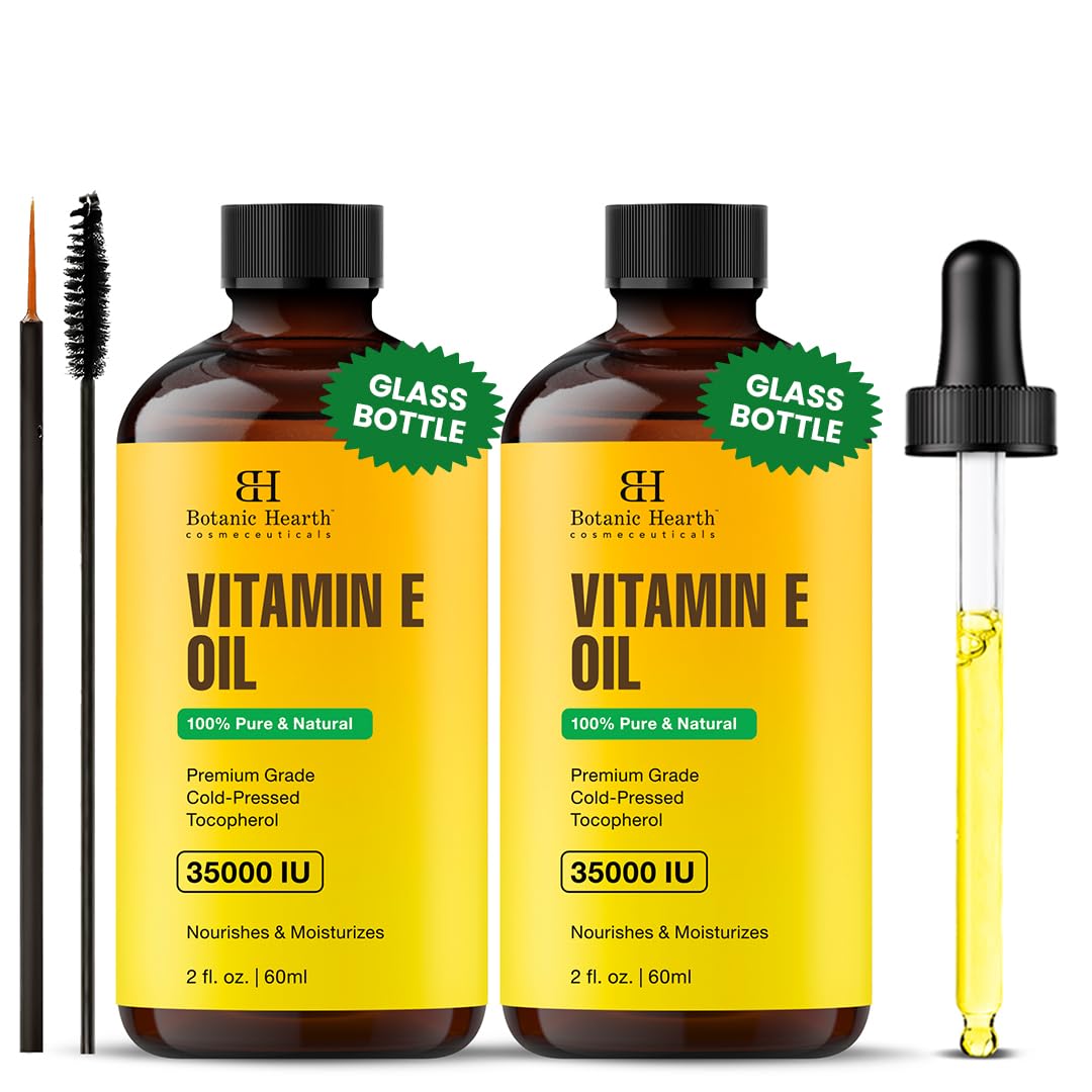 Botanic Hearth huile vitamine-e, bouteille de massage, hydratation délicate et revitalisation de la peau