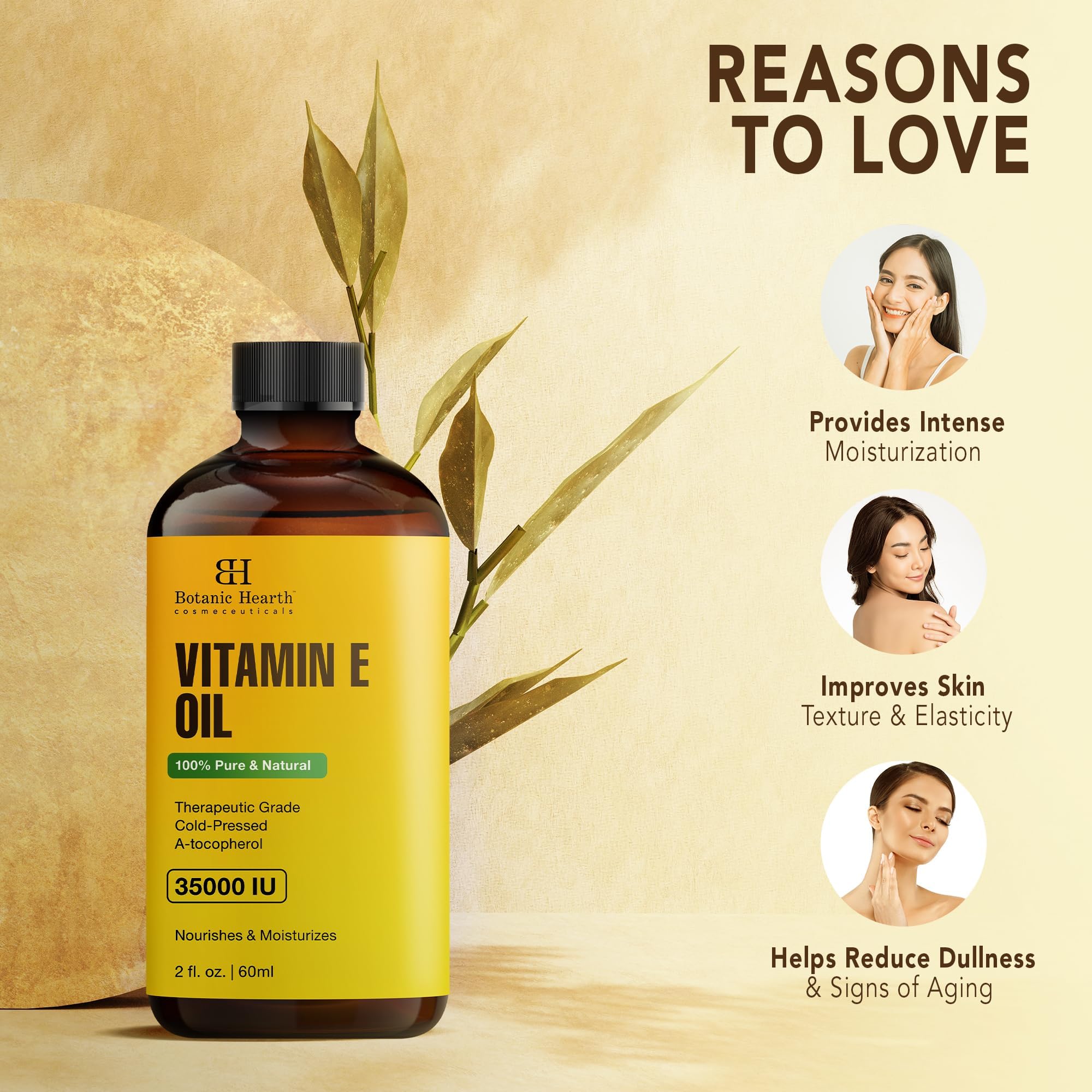 Cheveux brillants et soin des ongles grâce à Botanic Hearth vitamine E