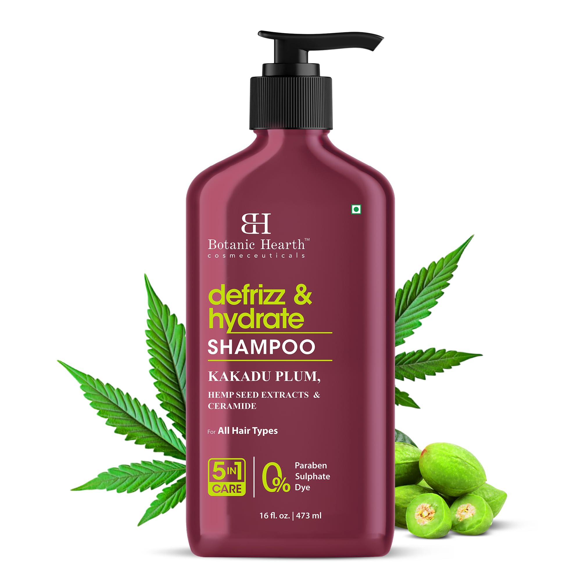 Botanic Hearth Kakadu Plum Shampooing - Bouteille hydratante pour tous types de cheveux