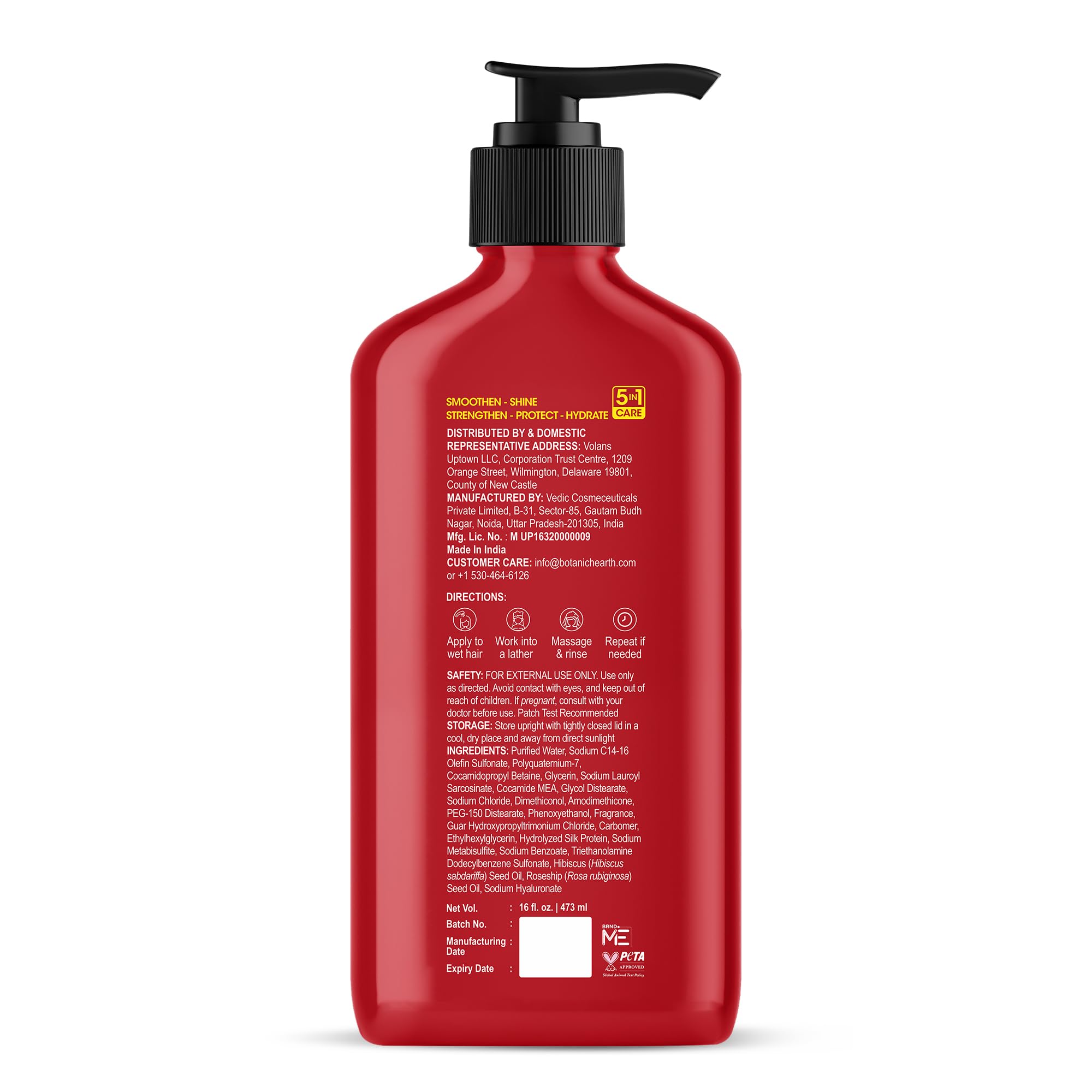 Botanic Hearth Shampoing acide hyaluronique – hydratation en profondeur du cuir chevelu.