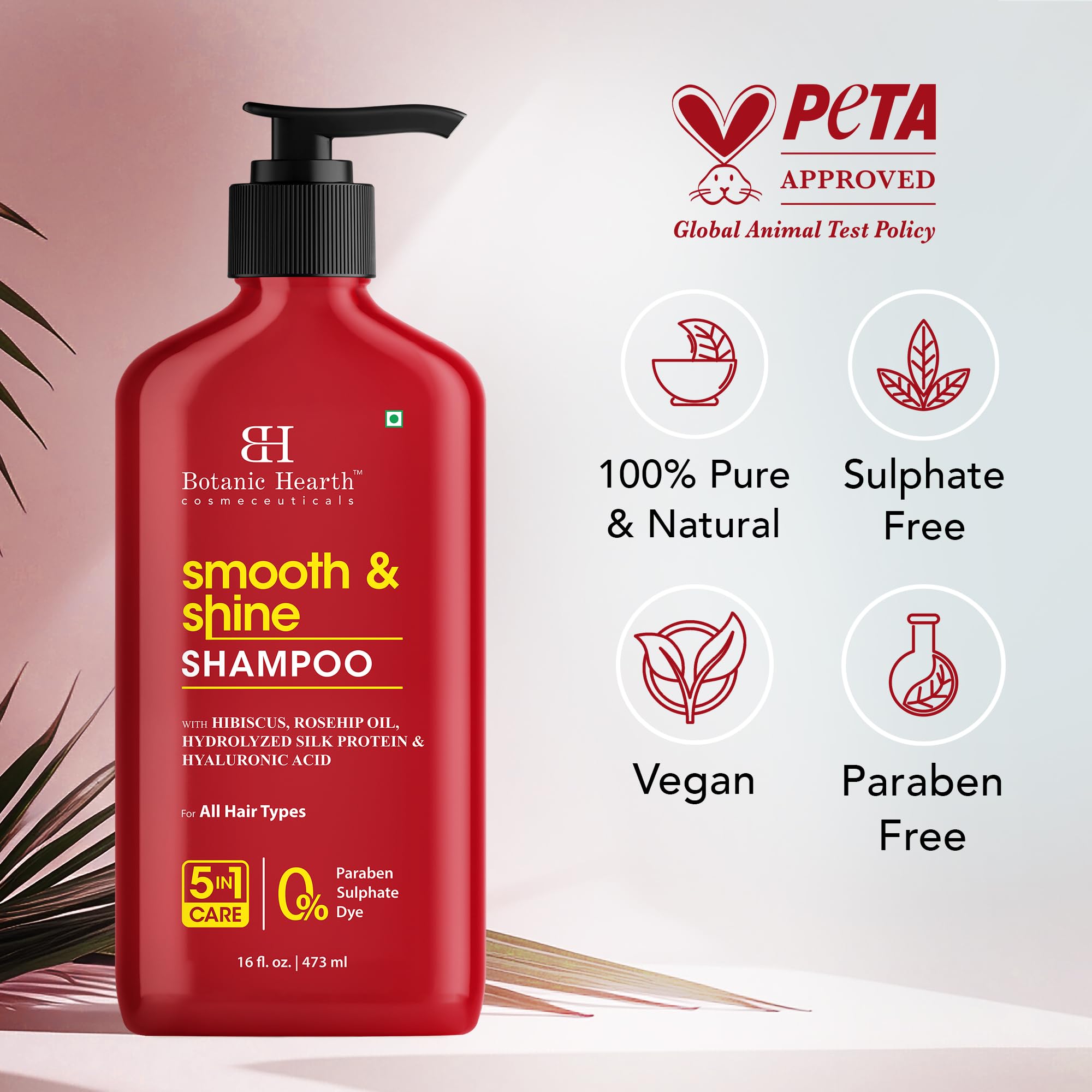 Botanic Hearth Shampoing application douche – mousse riche et lavage facile.