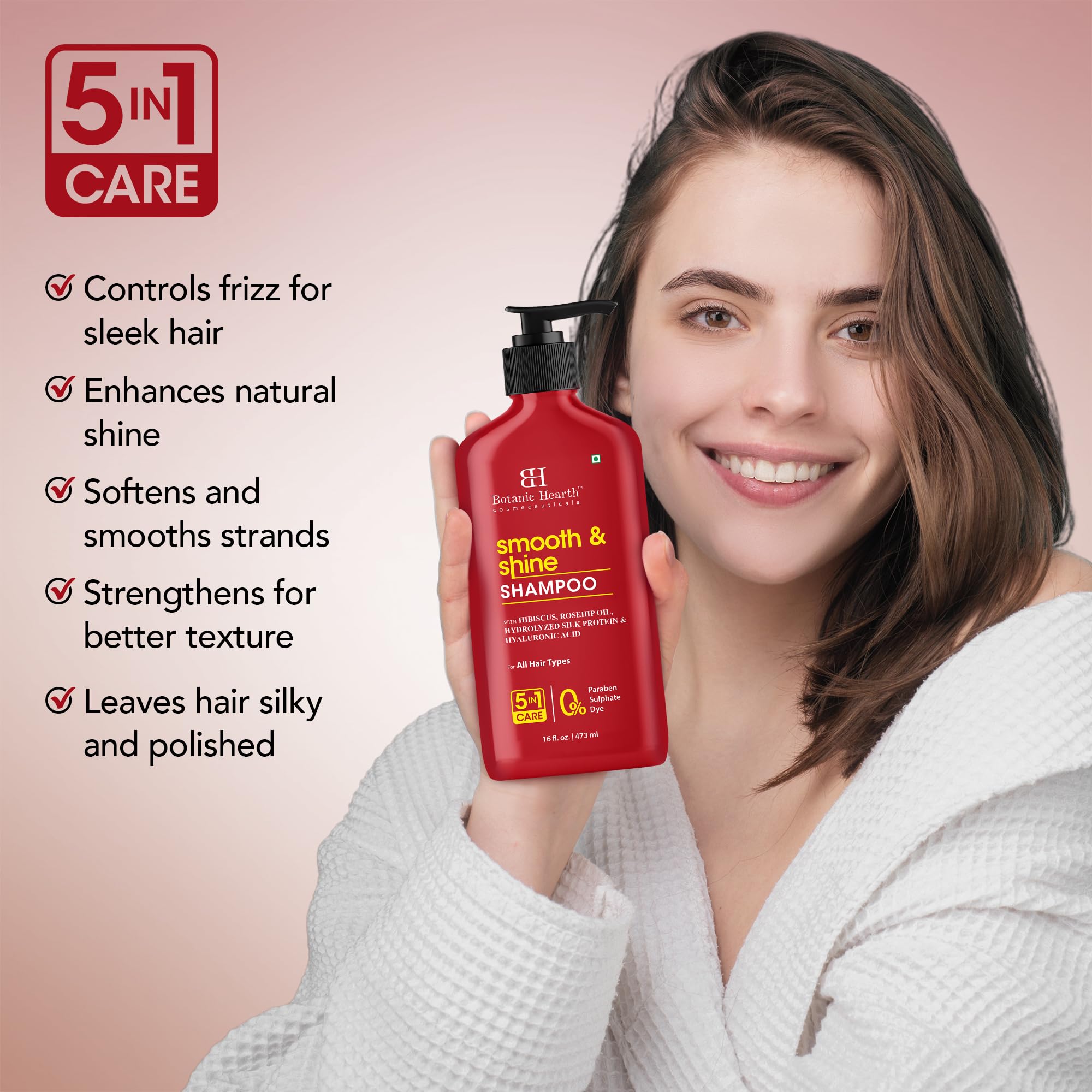Botanic Hearth Shampoing brillance soyeuse – éclat et soin quotidien.