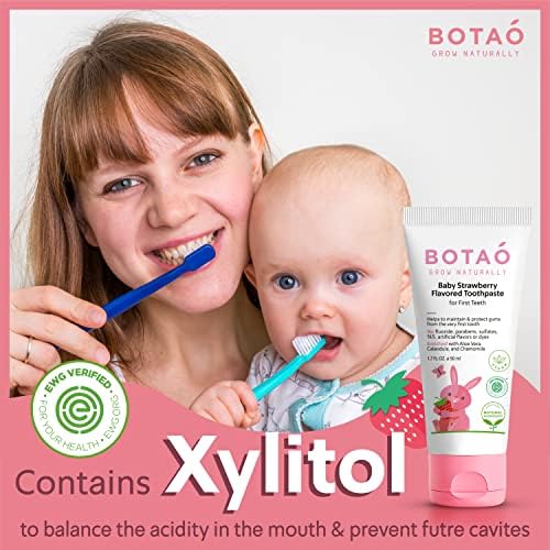 BOTAO dentifrice bébé gel doux avec Aloe – tube pour gencives sensibles