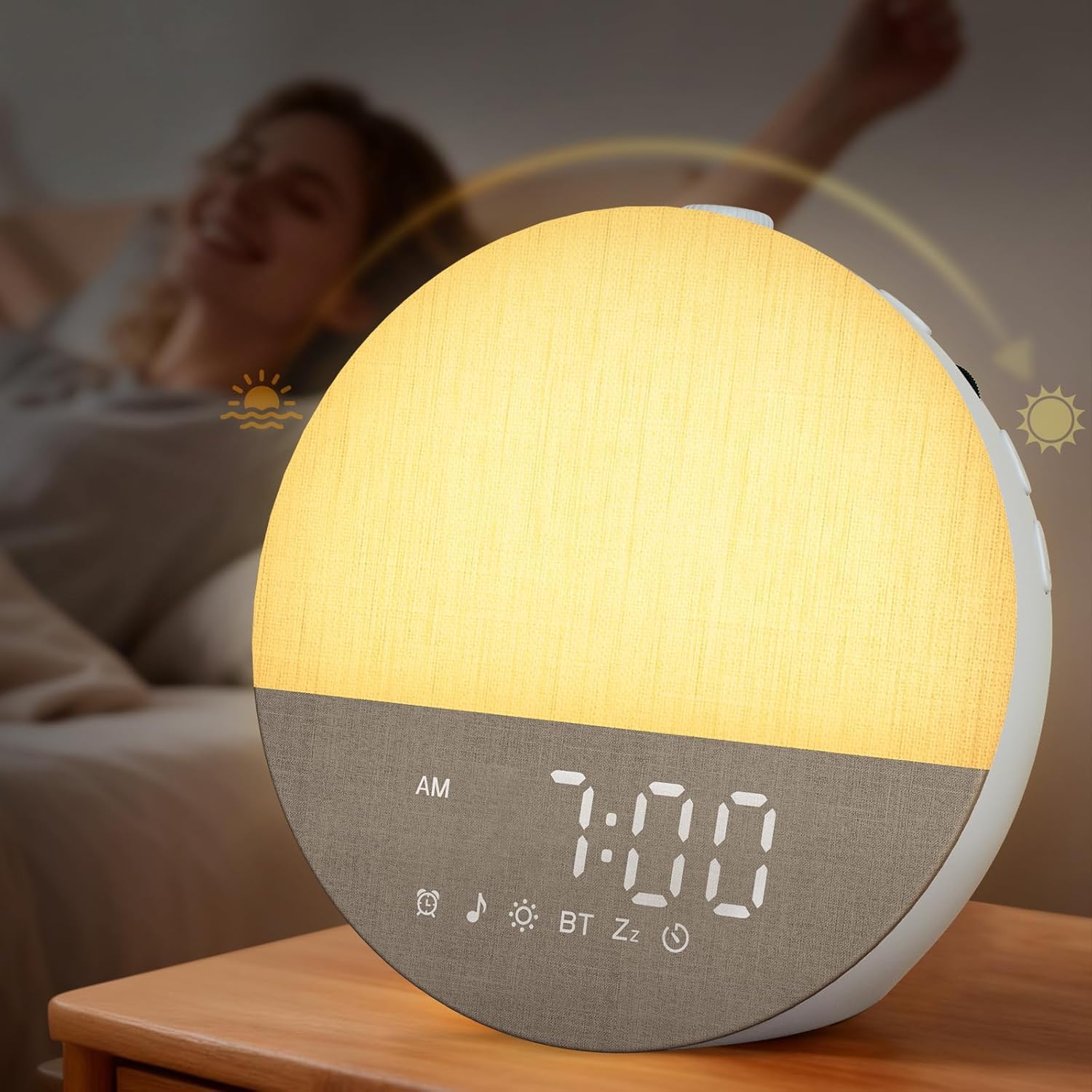 BOTDOYS réveil-aurore avec lumière progressive, démarrage en douceur pour un matin serein