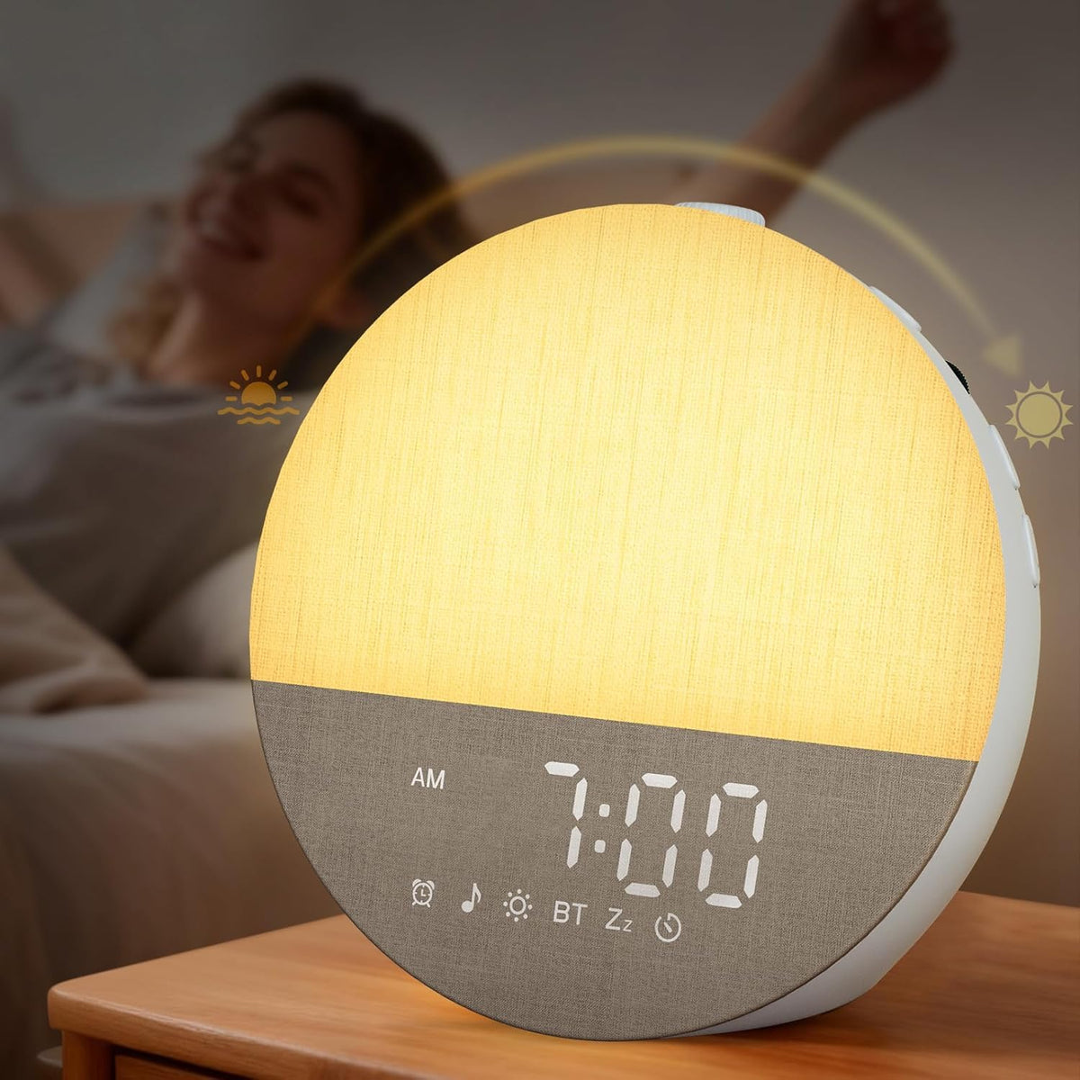 BOTDOYS réveil-aurore avec lumière progressive, démarrage en douceur pour un matin serein