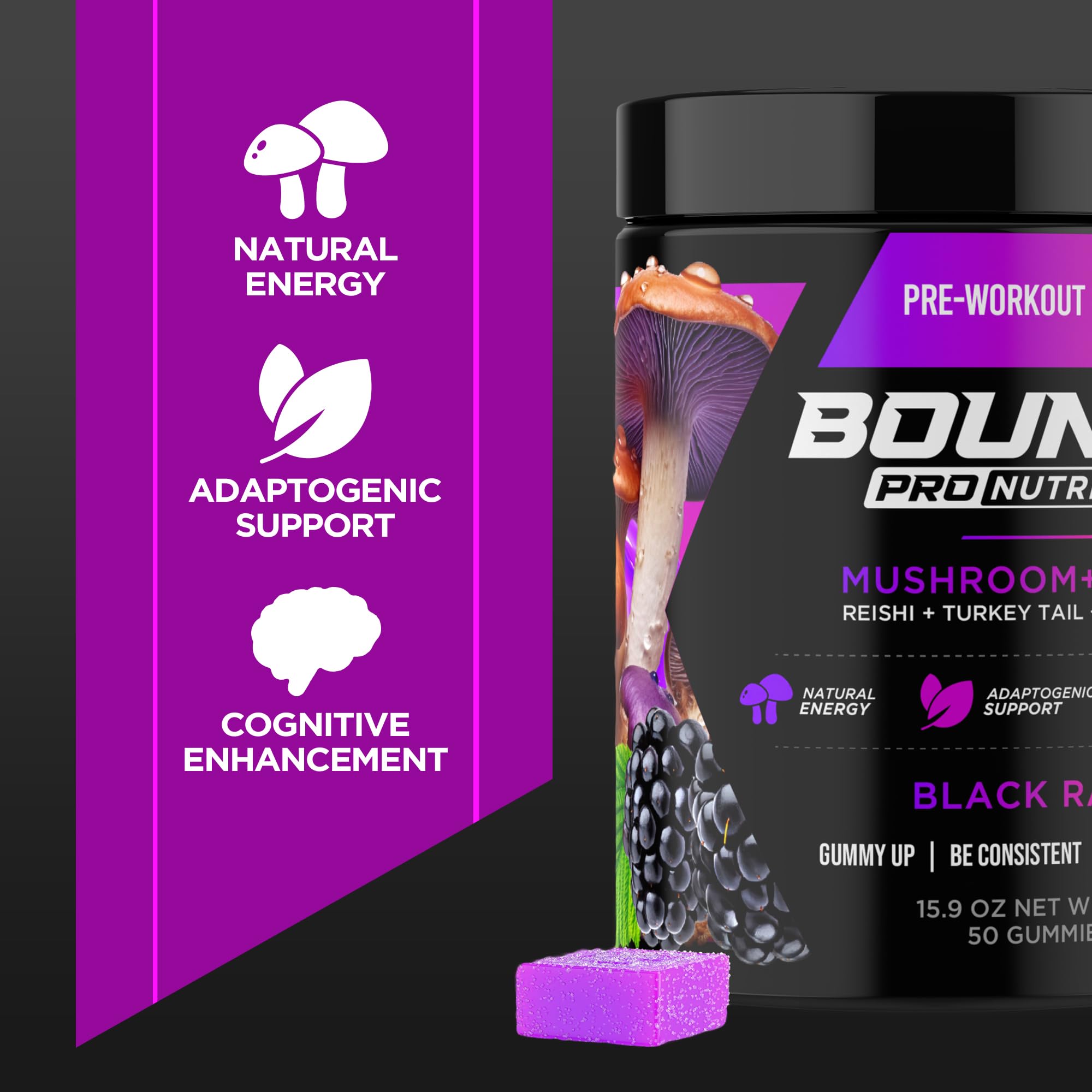 Gomme Bounce Pro fabriqué aux États‑Unis et testé en laboratoire pour la qualité.