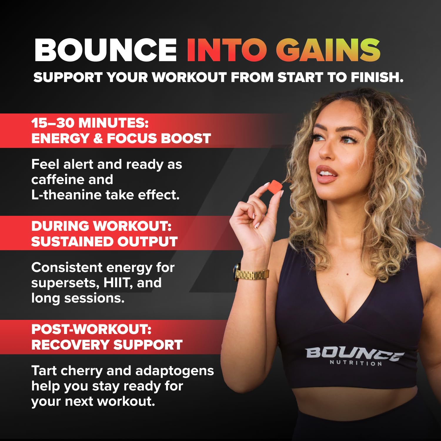 Bounce Pro Shred Blend fabriqué aux États‑Unis et testé en laboratoire