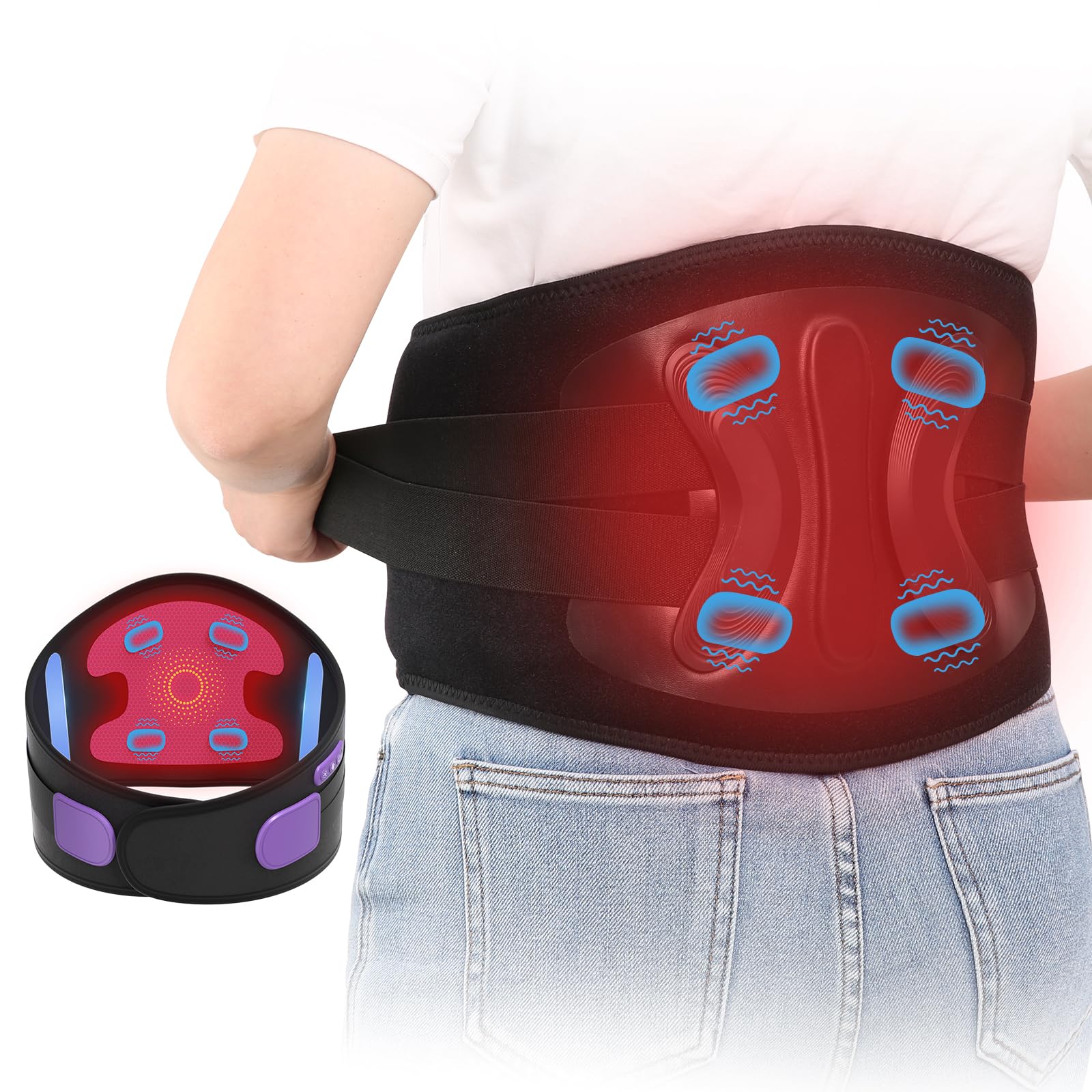 BouZaFoFa coussin chauffant sans fil utilisé au bureau pour plus de confort